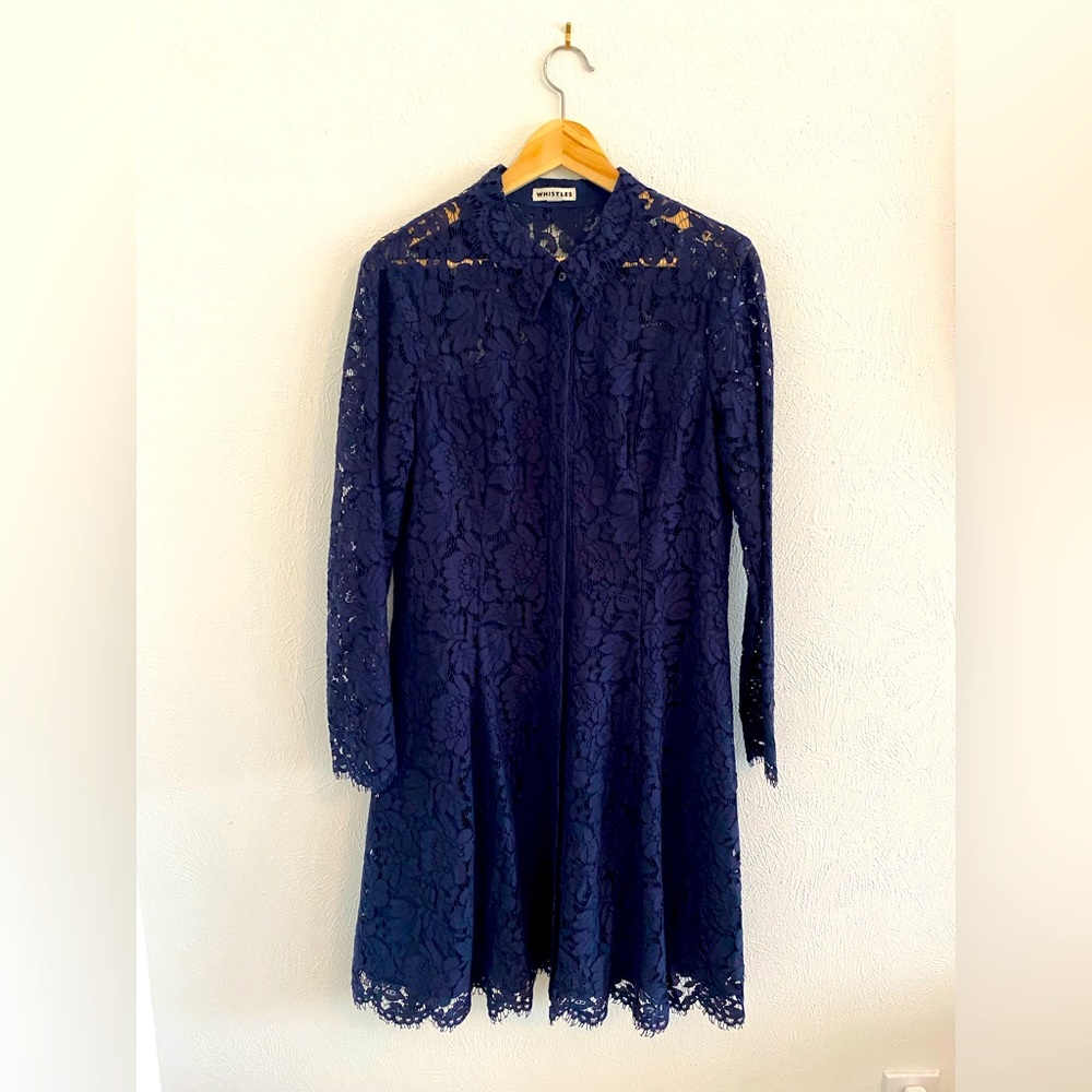 Whistles blue dress.